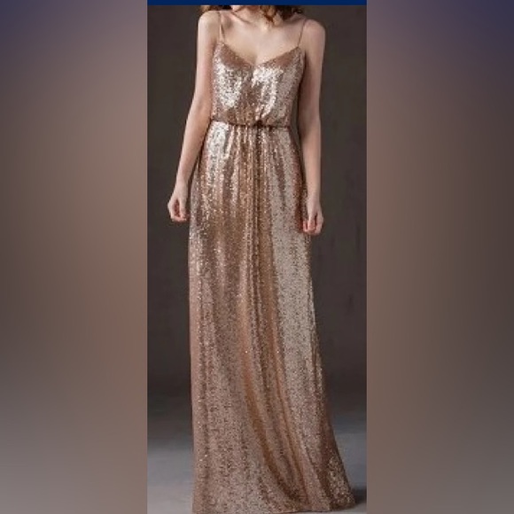 BELSOIE Gold Sequin Embellished Gown | SIZE 14 - Picture 9 of 9